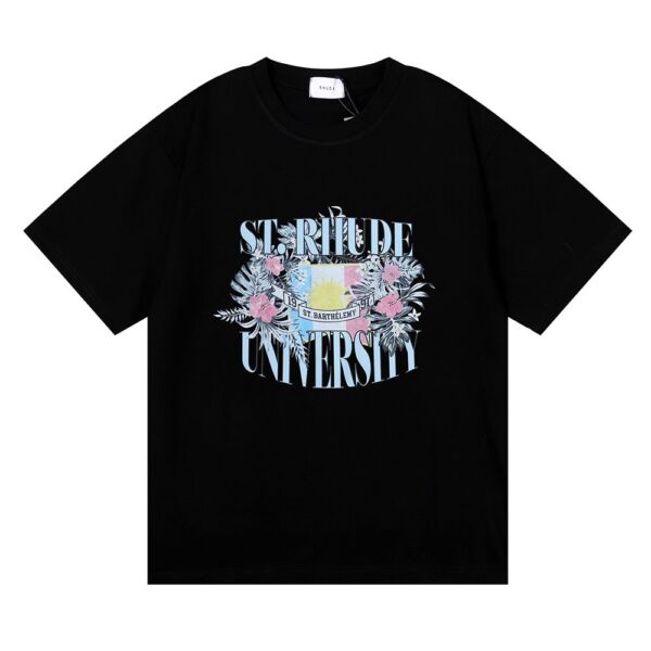 Rhude 23Ss Cotton T-Shirt 5056 Black