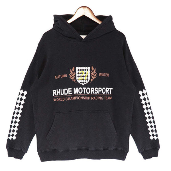 RHUDE Hoodie Motorsport Black