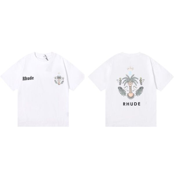 Rhude 23Ss Cotton T-Shirt 5058 White