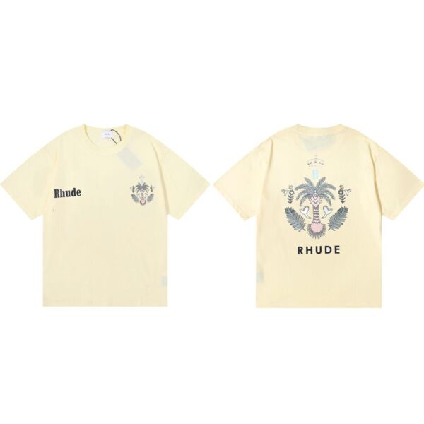 Rhude 23Ss Cotton T-Shirt 5058 Apricot