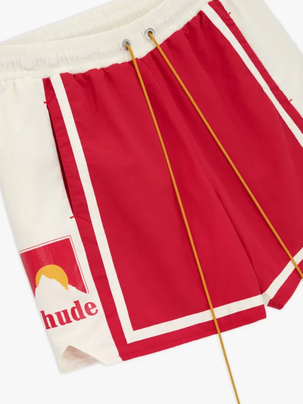 Rhude Moonlight Short Red And White