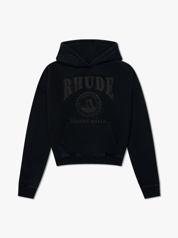 Rhude Desert Valley Logo Hoodie Black