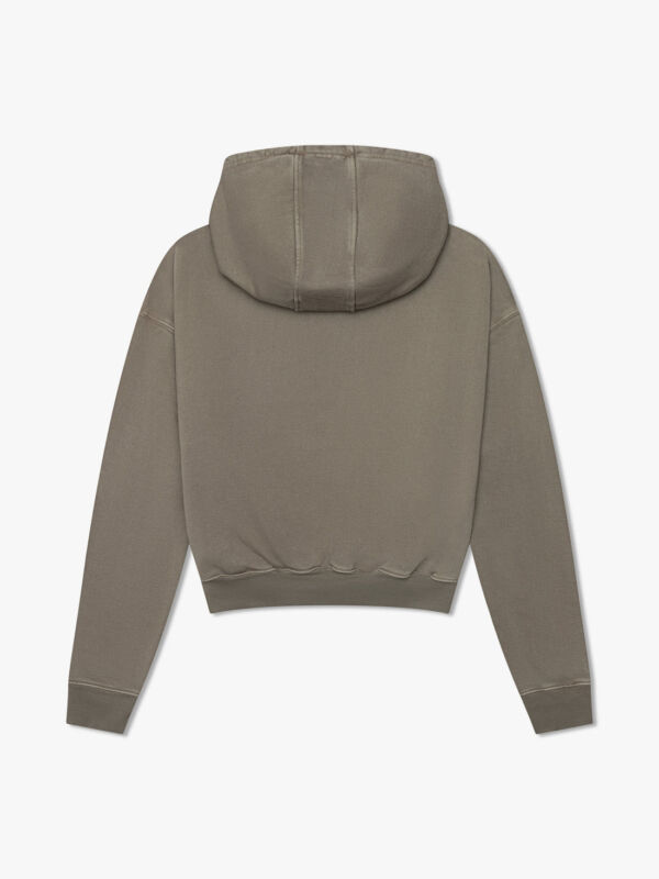 Rhude Cropped Desert Valley Hoodie Grey