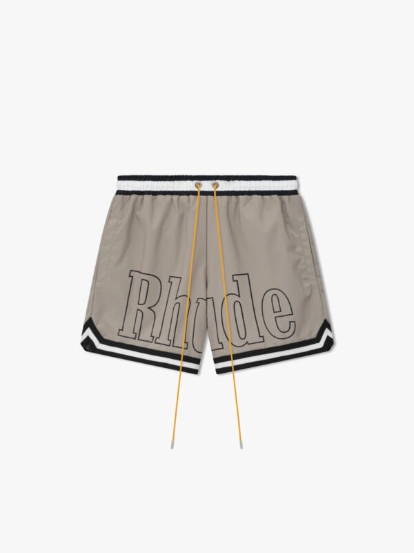 Rhude Grey Basketball Swim Trunks