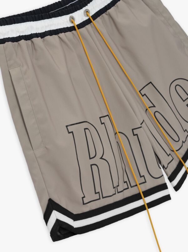 Rhude Grey Basketball Swim Trunks