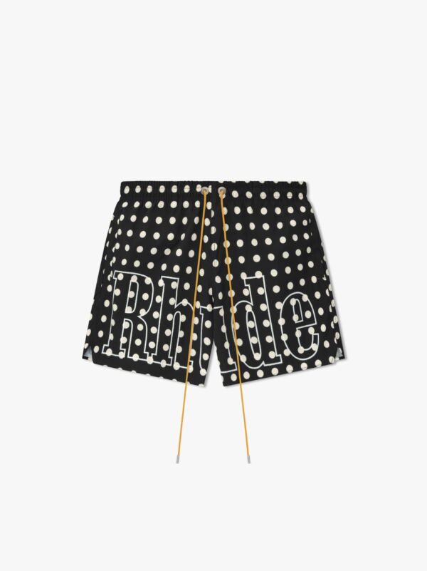 Rhude Logo Polka Dot Swim Short