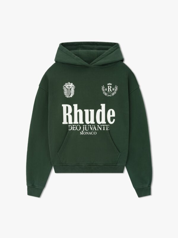 Rhude Deo Juvante Green Hoodie